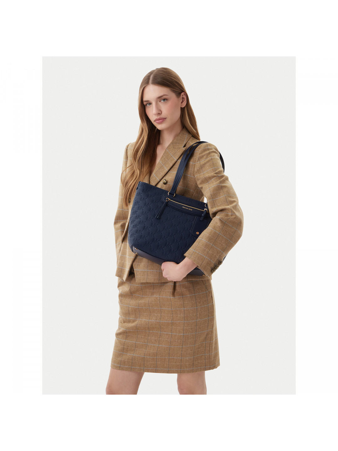 Kabelka MICHAEL Michael Kors Jet Ser 30S6GTVT6B Tmavomodrá